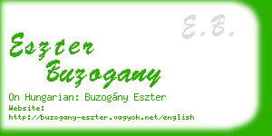 eszter buzogany business card