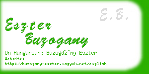 eszter buzogany business card